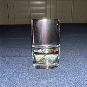 Clinique Happy Mini Bottle with Silver Cap and Pale Yellow Liquid